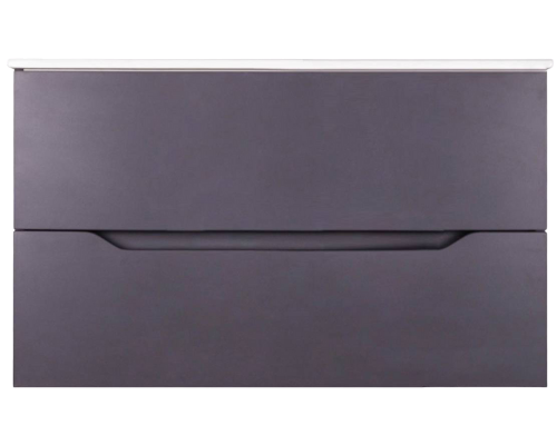 Тумба с раковиной Orange Line 100 графит матовый