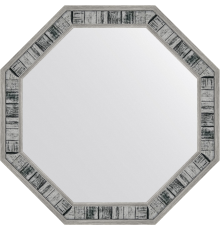 Зеркало Evoform Octagon BY 7412 49х49 состаренное дерево, в багетной раме