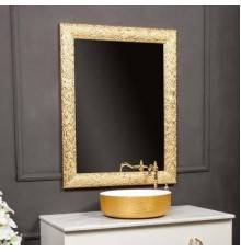 Зеркало Armadi Art NeoArt Linea 75x95 золото, с подсветкой (Ненадлежащее качество: скол на рамке)