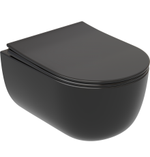 Унитаз подвесной Ceramicanova Modena Rimless CN6063MB черный матовый