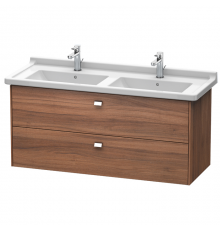 Duravit  Brioso Тумба подвесная, 122x46.9х56.3см, с раковиной, с 2 выдвижными ящиками, цвет: орех натуральный. 0332130000,  BR414401079