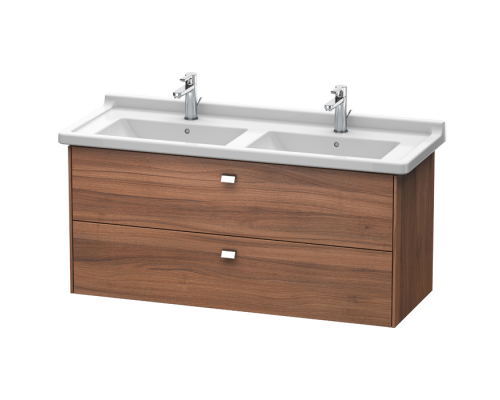 Duravit  Brioso Тумба подвесная, 122x46.9х56.3см, с раковиной, с 2 выдвижными ящиками, цвет: орех натуральный. 0332130000,  BR414401079