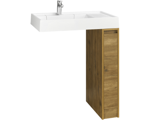 Тумба под раковину AQUATON Лондри, 20 дуб рустикальный, фасад дуб рустикальный