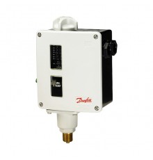 Реле давления Danfoss RT 200, дифференциал 0,25 бар, G 3/8  наружная, ручной сброс на повышение. 017-523866