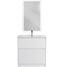Мебель для ванной комнаты BelBagno Kraft 80 напольная, bianco opaco, раковина BB800ETL