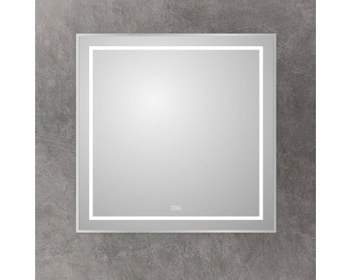 Зеркало BelBagno Kraft 80x80, с подсветкой, с подогревом, сатин
