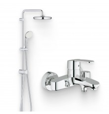 Душевой комплект Смеситель Grohe Eurostyle Cosmopolitan 33591002 + Стойка New Tempesta System 26381001