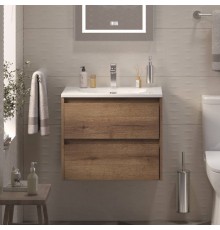 Тумба с раковиной BelBagno Kraft 39 70 rovere tabacco, раковина BB-8099-3-70