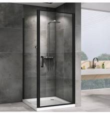 Душевой уголок Abber Sonnenstrand AG04100B-S80B 80x100, профиль черный, стекло прозрачное