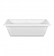 Gessi Eleganza Ванна отдельностоящая 180х85x55см, со сливом-переливом, цвет: матовый белый. 46715#521
