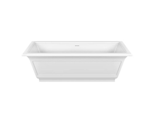 Gessi Eleganza Ванна отдельностоящая 180х85x55см, со сливом-переливом, цвет: матовый белый. 46715#521