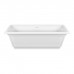 Gessi Eleganza Ванна отдельностоящая 180х85x55см, со сливом-переливом, цвет: матовый белый. 46715#521