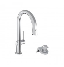 Hansgrohe Aqittura Смеситель для кухни, 1 отв., с вытяжным изливом 1jet и функцией фильтрации, цвет: хром . 76803000