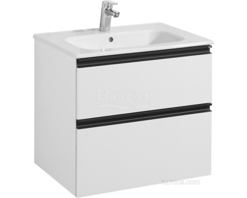 Roca A857458806 Domi Тумба под умывальник, подвесная, 2 ящика, 585х453х515 мм, Белый глянец A857458806