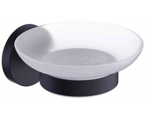 Timo 13021/03 Saona Мыльница Ø109 мм, металл/стекло, черный 13021/03