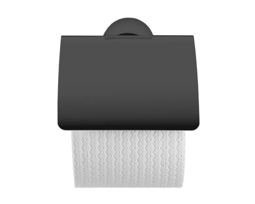 Duravit Starck T Держатель туалетной бумаги с крышкой, подвесной, цвет: черный матовый. 0099404600 Duravit Starck T Держатель туалетной бумаги с крышкой, подвесной, цвет: черный матовый. 0099404600