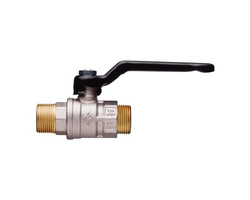 Шаровой кран Rubinetterie Bresciane полнопроходный UNI-SFER 1 1/4 ,нар/нар резьба, алюмин. рукоятка 1803070000