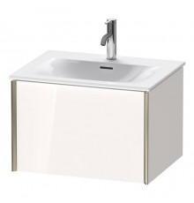Duravit XViu Тумба подвесная 61x48x39.7см, с раковиной, 1 ящик, цвет: белый глянцевый/champagne matt. 2344630000,  XV40320B122
