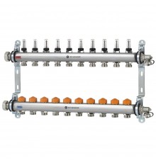 Коллектор распределительный Heimeier Dynacon Eclipse с регуляторами расхода, 10 контуров 9340-10.800