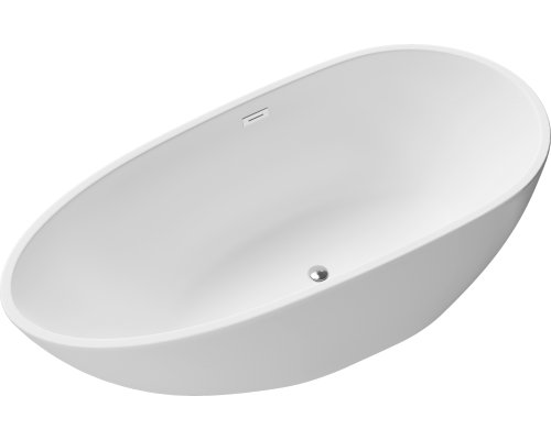Акриловая ванна Grossman Fly GR-1102M 170x80 см, отдельностоящая, белая матовая, овальная, с каркасом, со сливом-переливом Акриловая ванна Grossman Fly GR-1102M 170x80 см, отдельностоящая, белая матовая, овальная, с каркасом, со сливом-переливом