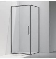 Душевой уголок Vincea Slim VSR-4SLP9090CLGM 90х90 см, профиль вороненая сталь, стекло прозрачное