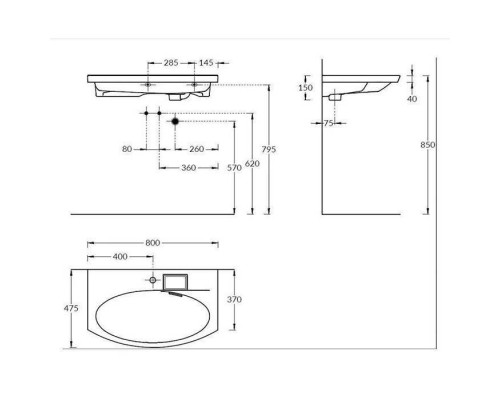Kerama Marazzi Riva Раковина 80х47.5х15см., накладная, мебельная, с крепежом, 1 отв., с переливом, цвет: белый глянцевый Kerama Marazzi Riva Раковина 80х47.5х15см., накладная, мебельная, с крепежом, 1 отв., с переливом, цвет: белый глянцевый