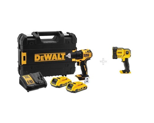 Шуруповерт аккумуляторный DeWalt DCD708D2T+фонарь DCL043 Шуруповерт аккумуляторный DeWalt DCD708D2T+фонарь DCL043