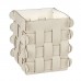 ADJ Корзинка Shlesser, 13x13xH17 см., цвет: панна котта/белый