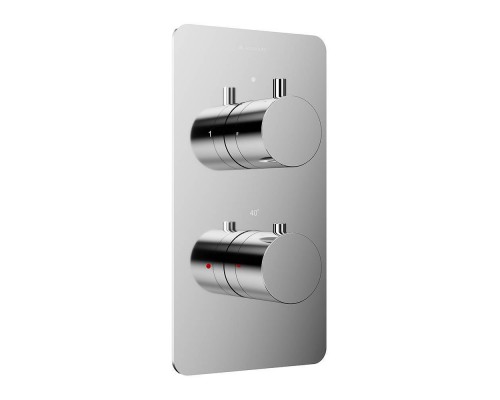 Термостатический смеситель встраиваемый Aqueduto Aceno ACE0200, С ВНУТРЕННЕЙ ЧАСТЬЮ, хром