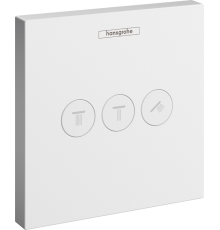 Переключатель потоков Hansgrohe ShowerSelect 15764700 на три потребителя, матовый белый