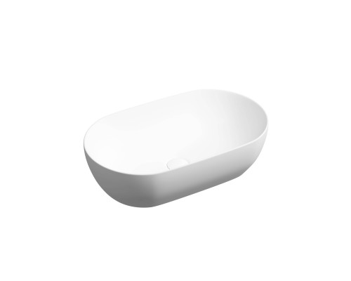 Раковина накладная Ceramicanova Twist овальная 55 см цвет белый матовый CN12001MW