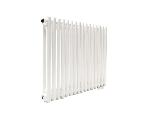 Трубчатый радиатор ТЕПЛОФОРТ ТР2057 ТВ, 16 секций, нижнее подключение ½”, белый глянец 200111