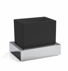 3SC SK 3.0 Стакан настольный, композит Solid Surface, цвет: чёрный/хром . SK03ASL.NO
