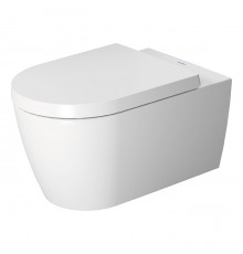 Duravit ME by Starck Унитаз подвесной Rimless без смывного края, свкл. крепление Durafix, 4,5л. с HygieneGlaze, 37х57см., цвет: белый. 2529092000