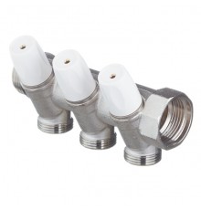 Коллектор с шаровыми кранами Rehau G1 х3G3/4  (3 выхода). 11316451001