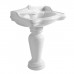 Azzurra Jubilaeum Раковина 70x55xH32,5 см, с пьедесталом 27xH68 см, 1 отв., цвет: Bianco lucido. JUCLT0000000BI/(JUB300 bi),  JULP0705500MBI/(JUB200/M bi)*1