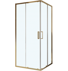 Душевой уголок BelBagno Luce A-2-90-C-ORO, 90x90, профиль золото, стекло прозрачное