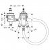 Hansgrohe Скрытая часть термостата на край ванны, на 2 отверстия. 13550180