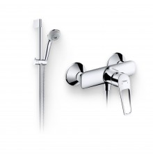 Душевой комплект Смеситель для душа Hansgrohe Novus Loop 71360000 + Гарнитур Crometta 85 Multi 27766000 Unica Crometta