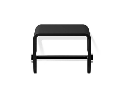 Decor Walther Black Stone TPH4 Держатель туалетной бумаги, подвесной, цвет: черный матовый / хром. 0974564 Decor Walther Black Stone TPH4 Держатель туалетной бумаги, подвесной, цвет: черный матовый / хром. 0974564