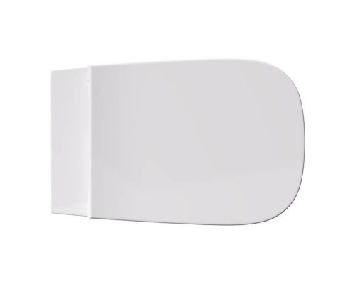 Alice Wunder Унитаз 53х31см., подвесной, безободковый, смыв aliflush+, с сиденьем и крышкой с микролифтом, с креплением Fischer WB-KliX, цвет: белый глянцевый. 45000101SET