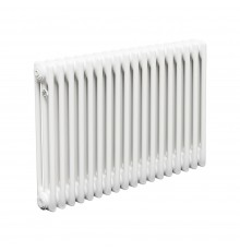 Трубчатый радиатор ТЕПЛОФОРТ ТР3057, 18 секций, боковое подключение 3/4”, белый глянец 200053
