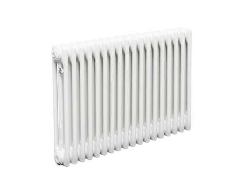 Трубчатый радиатор ТЕПЛОФОРТ ТР3057, 18 секций, боковое подключение 3/4”, белый глянец 200053