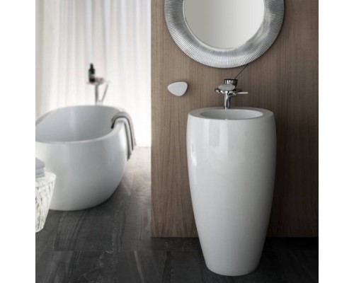 Laufen Alessi One Раковина 53х53х90см, 1 отв., свободностоящие, покрытие LLC, цвет: белый. 8.1197.2.400.104.1 Laufen Alessi One Раковина 53х53х90см, 1 отв., свободностоящие, покрытие LLC, цвет: белый. 8.1197.2.400.104.1