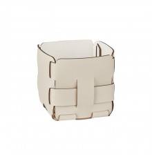 Colombo Adj Корзинка Mini Bottega, 12x12H13 см, цвет: панна котта/белый. BADJ1013-1610