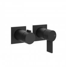 Gessi Inverso Diamantato Смеситель для душа, настенный, цвет: Matte Black. 73638#299