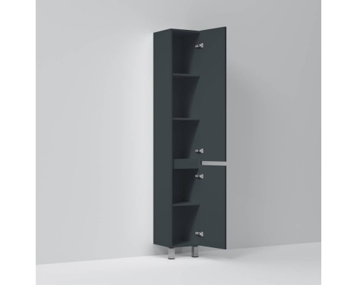 M91CSR0306GM Шкаф-пенал, напольный, правый, 30 см, графит матовый M91CSR0306GM Шкаф-пенал, напольный, правый, 30 см, графит матовый
