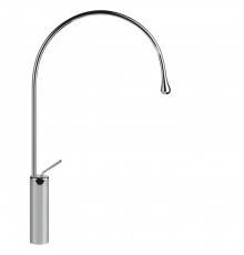 Gessi Goccia Смеситель для раковины на 1 отверстие, высокий, излив 387мм R=197, цвет: хром. 33610#031