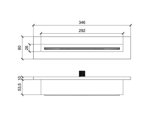 Almar Waterfalls Излив для ванны 34.6х8см., настенный, водопад, цвет: High Brass Brushed PVD. E044273.HB316