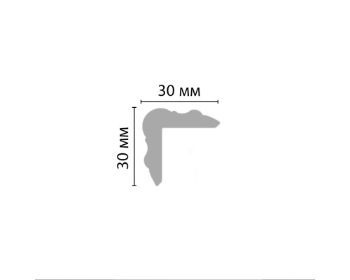 Угловой плинтус DECOMASTER D003ДМ (30*30*2000мм) Угловой плинтус DECOMASTER D003ДМ (30*30*2000мм)